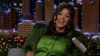 Cardi B and Jimmy Fallon interview ALL AWKWARD MOMENTS [upl. by Odelle55]