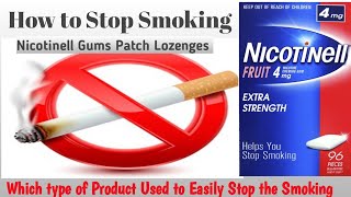 How to stop smoking  How to quit smoking  Nicotinell Gums Patch and Lozenges [upl. by Carin837]