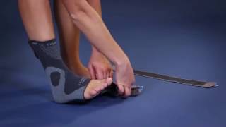 Thuasne  Ligastrap® Malleo ankle brace  Fitting video [upl. by Arutnev]