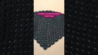 Another CUTE Crochet Bandana Head Wrap  Crochet Head Scarf [upl. by Gregorius]