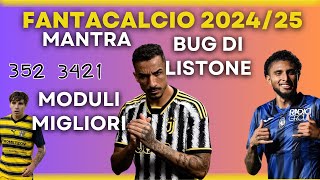 FANTACALCIO MANTRA 202425 Listone BUG Moduli migliori [upl. by Anitsirhk]