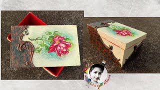 কার্ডবোর্ড দিয়ে সুন্দর গয়নার বাক্স তৈরি How to made Jewellery box design with clay  Jewellery box [upl. by Arah]