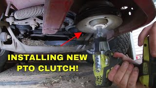 How to Install PTO Clutch on Exmark Lazer z [upl. by Erinn898]