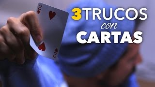 3 Trucos con Cartas Fáciles para Hacer con una Carta Truco Rápido de Principiante [upl. by Alberic397]