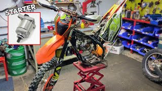 KTM TPI Slow Crank Starter Issue  FINDING PROBLEM amp FIX [upl. by Aleunamme229]