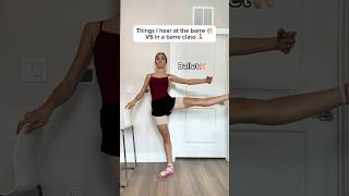 Ballet Barre 🩰VS Barre Workout 🧘🏻‍♀️ same name different game😂 ballet barrefitness ballerina [upl. by Cnut]