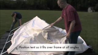 Wall Tent Setup Instructions [upl. by Akirahs]