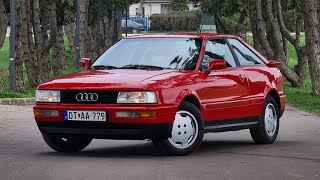 1990 Audi Coupe B3 22E 136HP Tornado Red [upl. by Leval]