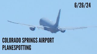 Colorado Springs Airport Plane Spotting  62624  Southwest American USAF And More [upl. by Loggia]