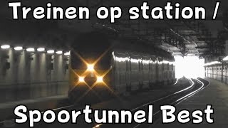 Treinen op station Best  Spoortunnel Best [upl. by Lipcombe]