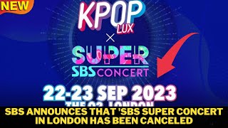 SBS announces that SBS Super Concert in London has been canceled bts kpop jungkook [upl. by Holtz789]