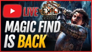 MAGIC FIND is BACK🔴Frost Blades Slayer Build MF Blasting PoE 325 [upl. by Mode]