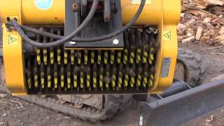 GyruStar 380 screening bucket on Kubota KX057 [upl. by Nylirehc]