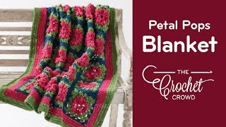 Easy Crochet Petal Pops Blanket [upl. by Sontag300]