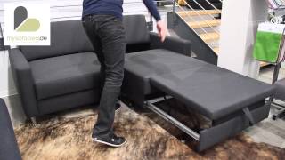 BERLIN DELUXE Schlafsofa mit Einzelauszug von sofaplus  mit Relaxposition  mysofabedde [upl. by Aihsemak]