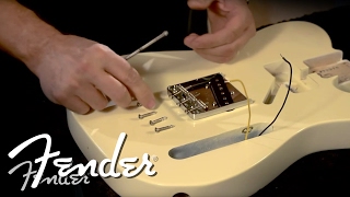 How to Install a Telecaster Bridge  Fender [upl. by Hardman]