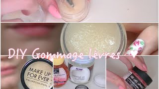 DIY  Gommage sucré pour les lèvres ♥ [upl. by Vanhomrigh]