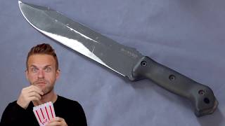 Ca cest un couteau Becker BK9 Kabar revue et test  cosmikvratch [upl. by Aihsema]