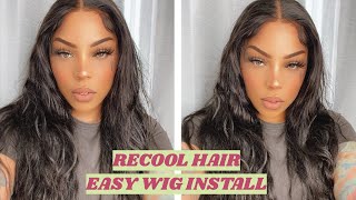 Brazilian Body Wave Human Hair Wig  Recool Hair Wig Install [upl. by Marzi]