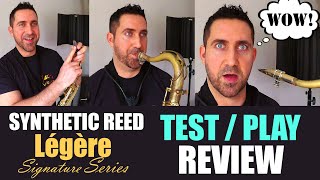 Legere Signature Series Synthetic Reed Review  Alto Sax amp Tenor Sax by Paul Haywood [upl. by Fanchie]