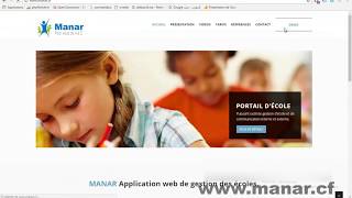 Manar Application de gestion décoles wwwemanarcom school management system en php [upl. by Kanal133]