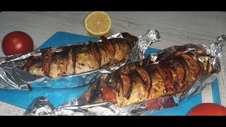 Macrou la cuptor  cel mai bun și suculent peste  Baked mackerel [upl. by Annovahs]