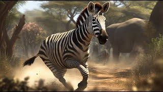 The Wild Adventures of the Zebra  Story For Kids  The Learning Adventures [upl. by Monafo]