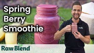 How to make a Spring Berry Smoothie in a Vitamix Blender  Recipe Video [upl. by Farman]