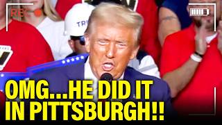 YUCK Trump does SHOCKING ACTS in PA Final Speech [upl. by Walther]