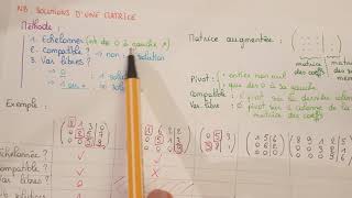 Méthode  Déterminer le nombre de solutions dune matrice  Maths Algèbre PrépaLicence [upl. by Caldeira202]