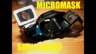 ΒΑΣΗ ΚΑΜΕΡΑΣ ΓΙΑ MICROMASK 🤿🎥 AQUALUNG MICROMASK SONY MOUNT🤿 [upl. by Aicyle]