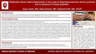 Distributive Shock without Bacteremia A rare case of Staphylococcal toxic shock syndrome [upl. by Cavanaugh]