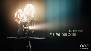 Vintage Memories Film Projector Slideshow  After Effects Template [upl. by Ahsemot]