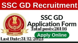 SSC Constable GD in BSF CISF ITBP CRPF NCB SSF Assam Rifles Recruitment 2023 Apply Online Form [upl. by Orr352]