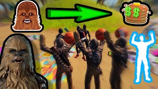 Wookies Visits Fortnite in Party Royale Part 12 [upl. by Leahcimluap]