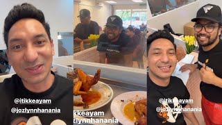 Zizan Razak Makan Nasi Ayam di Kedai Johan Hot Fm [upl. by Redienhcs729]