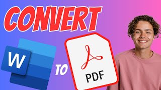 How to Convert Word to PDF in Laptop [upl. by Marienthal]