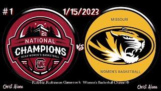 1 South Carolina Gamecock Womens Basketball vs Missouri Womens BB   Full Game  11523  HD [upl. by Fridlund245]