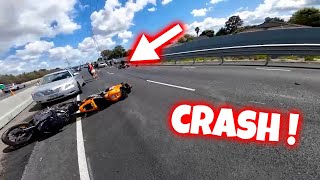 GROS ACCIDENT ENTRE 2 MOTOS 🚑😱 Motards à terre Crash amp Rage 2024 [upl. by Eidnas]