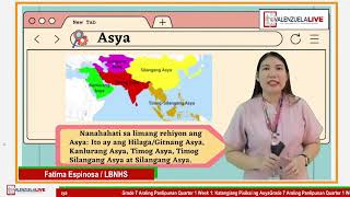 GRADE 7 AP Q1 W1 KATANGIANG PISIKAL NG ASYA mp4 [upl. by Rori]