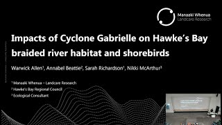 Braided Rivers Seminar 2024 Impacts of Cyclone Gabrielle on Hawke’s Bay braided river habitat [upl. by Elinore]