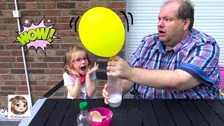 BALLON EXPERIMENT 🎈 Luftballon ohne Helium aufblasen und zum Fliegen bringen 🎈 Balloon Blow Up [upl. by Lzeil]