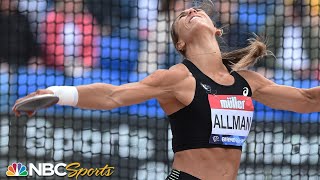 USAs Olympic discus champion Valarie Allman crushes her 1st international meet of 2022  NBC Sports [upl. by Adolphus]