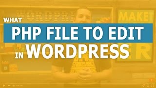 What PHP file to Edit in WordPress [upl. by Pomfrey]