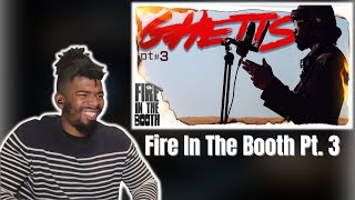 Ghetts  Fire In The Booth Pt 3  AMERICAN REACTS [upl. by Moberg833]