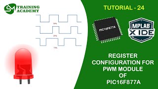 PWM Register configuration for PIC16F877A microcontroller [upl. by Gabriell]