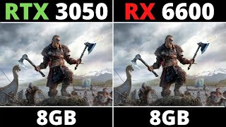 RTX 3050 VS RX 6600  TEST IN 12 GAMES [upl. by Pernas]