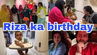 Riza Ka birthdayRuhaan ka naya jhoola Saba ki traf se gifts Vaccination me dhyaan divert kar diya [upl. by Yerocaj]