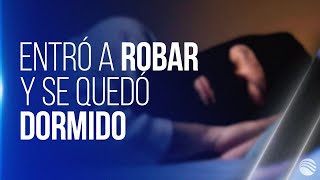 Descarado delincuente Ladrón se quedó dormido luego de robar una casa y fue capturado [upl. by Anilec]