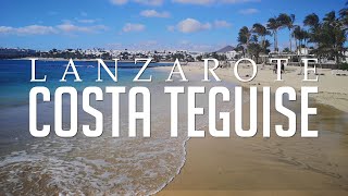 Costa Teguise Lanzarote Beach Town amp Nightlife  4k [upl. by Leary]